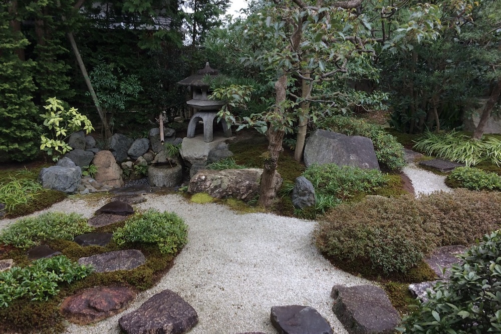 Japanese manicured garden